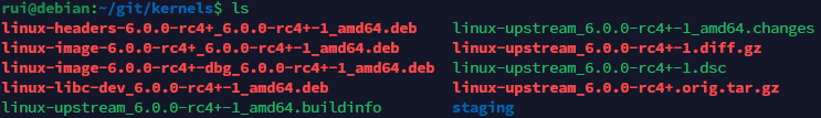 Build output